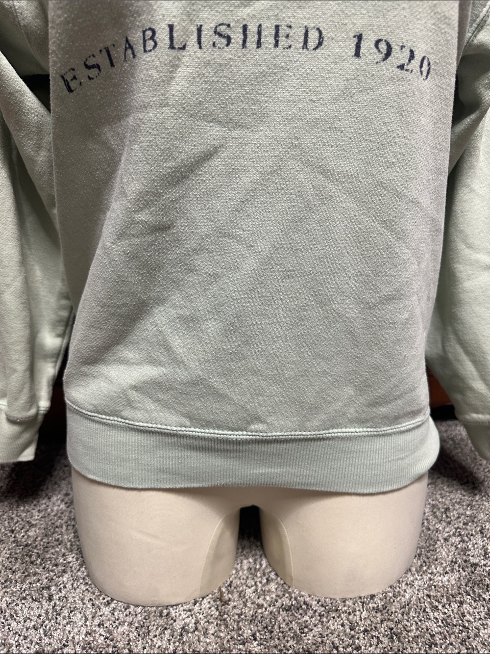 Panama City Beach Light Sage Crewneck Sweatshirt with Navy Print - Picture 4 of 6